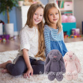 Jouet de lapin coloré en peluche en peluche personnalisée